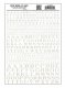 Dry Transfer Alphabet - Railroad Roman - 1/16, 3/32, 1/8, 3/16, 1/4 & 5/16′ -- White, All Scales, Woodland Scenics 702