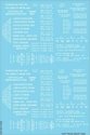 Railroad Decal Set -- Generic Tank Car Data (white lettering), HO, Tichy Train Group 10385