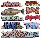 Graffiti Decals Mega Set -- Set 7 pkg(9), HO, Blair Line 2256