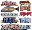 Graffiti Decals Mega Set -- Set 7 pkg(9), HO, Blair Line 2256