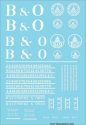 Railroad Decal Set -- Baltimore & Ohio Roadname Set (white), HO, Tichy Train Group 10421