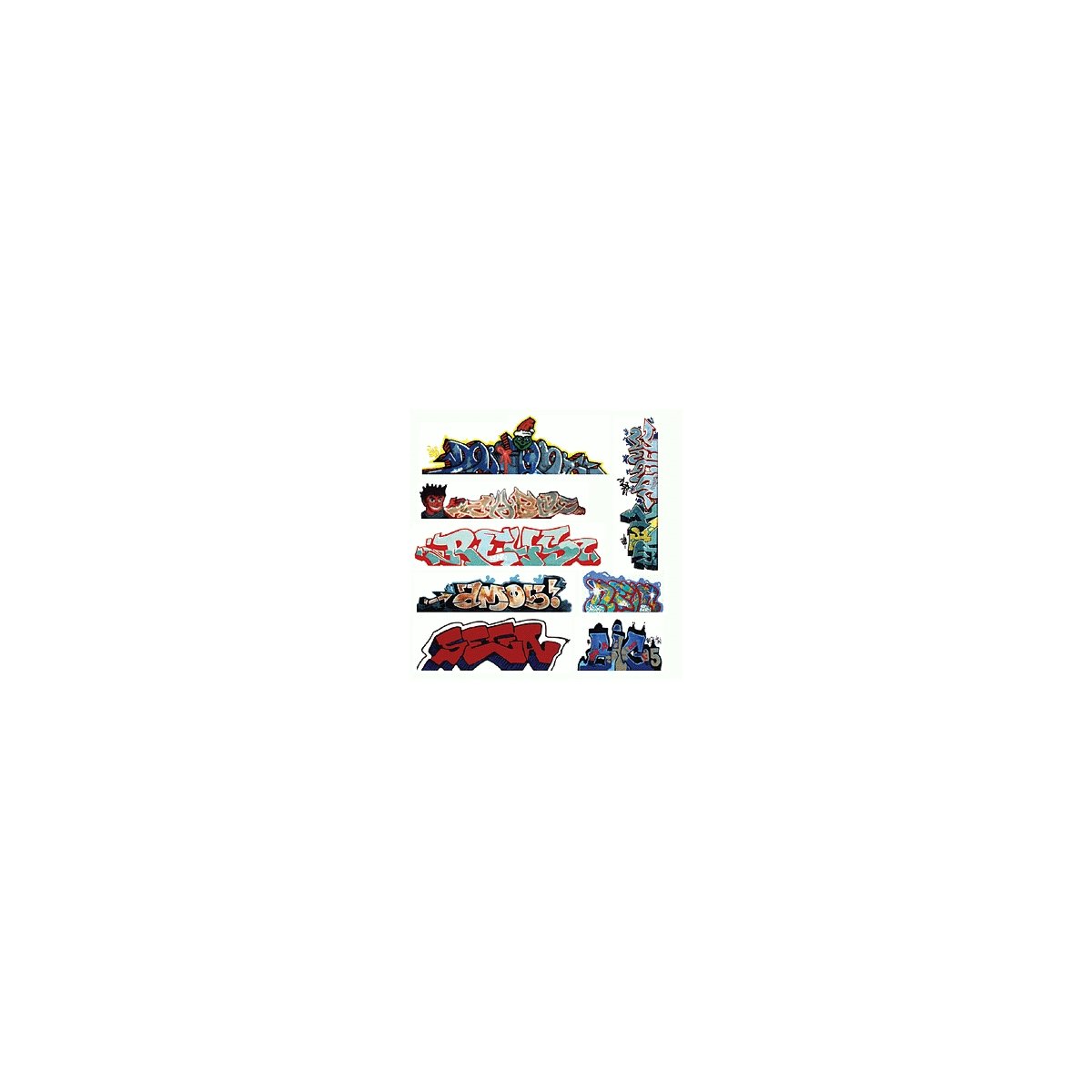 Graffiti Decals Mega Set -- Set 3 pkg(8), HO, Blair Line 2246