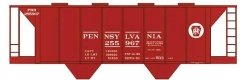 Railroad Decal Set 6-Pack -- Pennsylvania Railroad Class H33 Covered Hopper, N, Tichy Train Group 10015N6