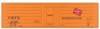 Railroad Decal Set 6-Pack -- Milwaukee Road/URTX Ribbed-Side Reefers, N, Tichy Train Group 10019N6