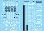 Denver & Rio Grande Western - DRGW -- Narrow Gauge Steam Locomotives, 1941-1954 pkg(2), O, Microscale Industries Inc 481060