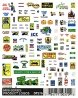 Dry Transfer Signs -- Product Logos, N, Woodland Scenics 570