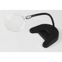 Flex Arm Magnifier -- 4 Round Acrylic Optical Lens Desk, ALL, Donegan