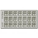 4 Pane Windows 21 pcs X10X13mm - HO-OO - Proses W-011