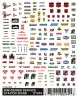 Dry Transfer Signs -- Service Station Signs, N, Woodland Scenics 574