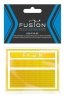 Railroad Freight Car Yellow Reflective Markings Set w/Double Width Stripes, N, FUSION SCALE GRAPHICS 260004