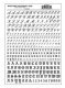 Dry Transfer Alphabet & Numbers - Script/Old English -- Black, All Scales, Woodland Scenics 755