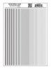 Dry Transfer Stripes - .010, 1/64, .022, 1/32 & 3/64′ Wide -- Black, All Scales, Woodland Scenics 759