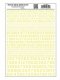 Dry Transfer Numbers Only - 45 Degree USA Gothic (Military Style) -- Yellow, All Scales, Woodland Scenics 749