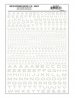 Dry Transfer Alphabet & Numbers - Extended Railroad Gothic -- White, All Scales, Woodland Scenics 735