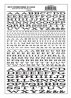 Dry Transfer Alphabet & Numbers - Extended Railroad Roman -- Black, All Scales, Woodland Scenics 715