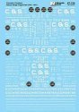 Railroad Decal Set -- Colorado & Southern Narrow Gauge Freight Cars and Cabooses 1910-, HO, Microscale Industries Inc 87159