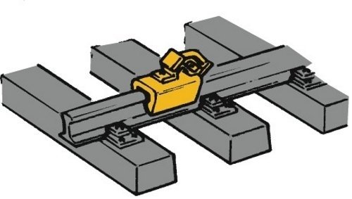 Stop blocks - brake shoes H0 - Roco 40004