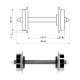 Standard wheel set -- Normradsatz -- DC NEM -HO - Roco 40177