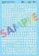 Alphabet & Number Decal Set -- Gothic Block (white) 22`, 24`, HO, Microscale Industries Inc 90311