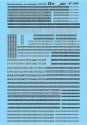 Railroad Decal Set -- Diesel Numberboards w/White Backing - 1940-1990+, HO, Microscale Industries Inc 871344