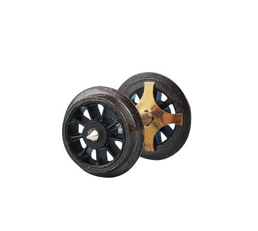 Standard spoked wheel set -- Speichenradsatz -- DC-NEM - HO - Roco 40188