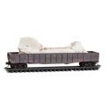 50′ 15-Panel Fixed-End Gondola with Helicopter Part Load - Ready to Run -- Union Pacific 30017 (Weathered, Boxcar Red), N, Mic