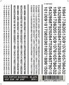 Dry Transfer Alphabet & Number Sets -- Railroad Gothic Type Face - Numbers Only (black), All Scales, Woodland Scenics 511