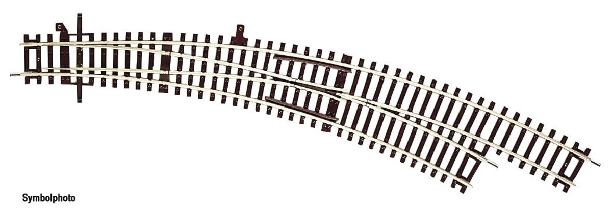 Curved turnout right -- Bogenweiche rechts -- BWr3-4 - HO - Roco 42473