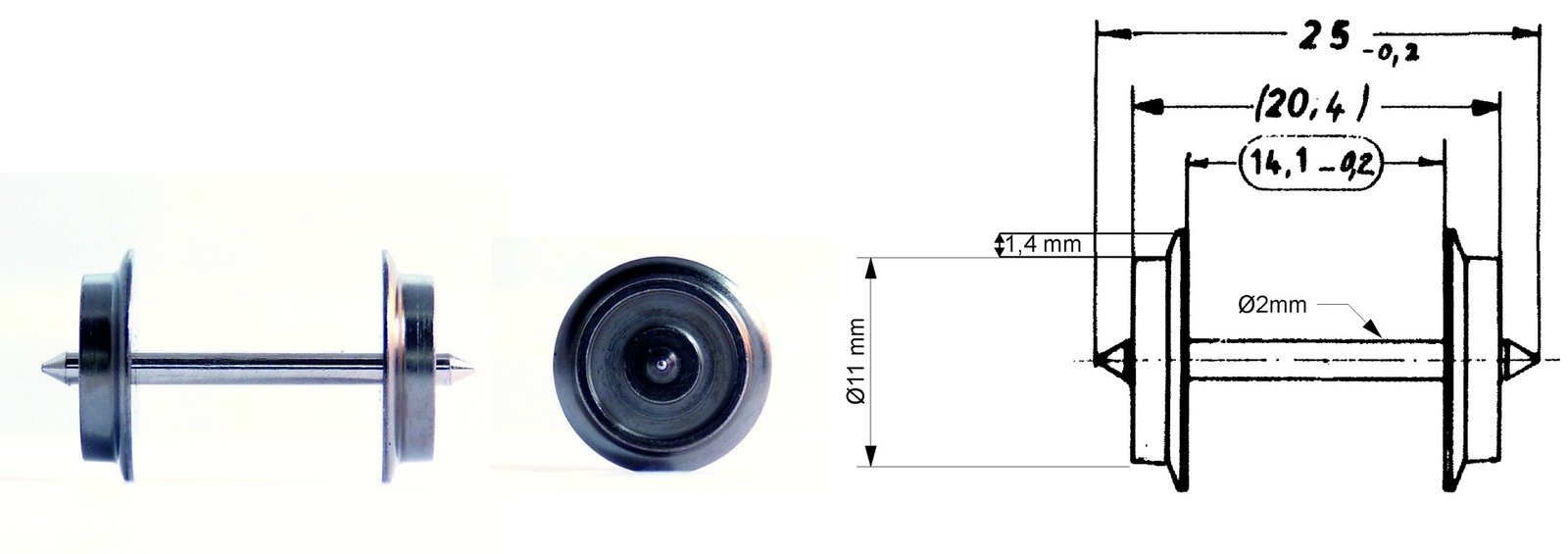 Exchange Wheel Sets -- Wechselstrom-Tauschradsatz -- AC - HO - Fleischmann 6561