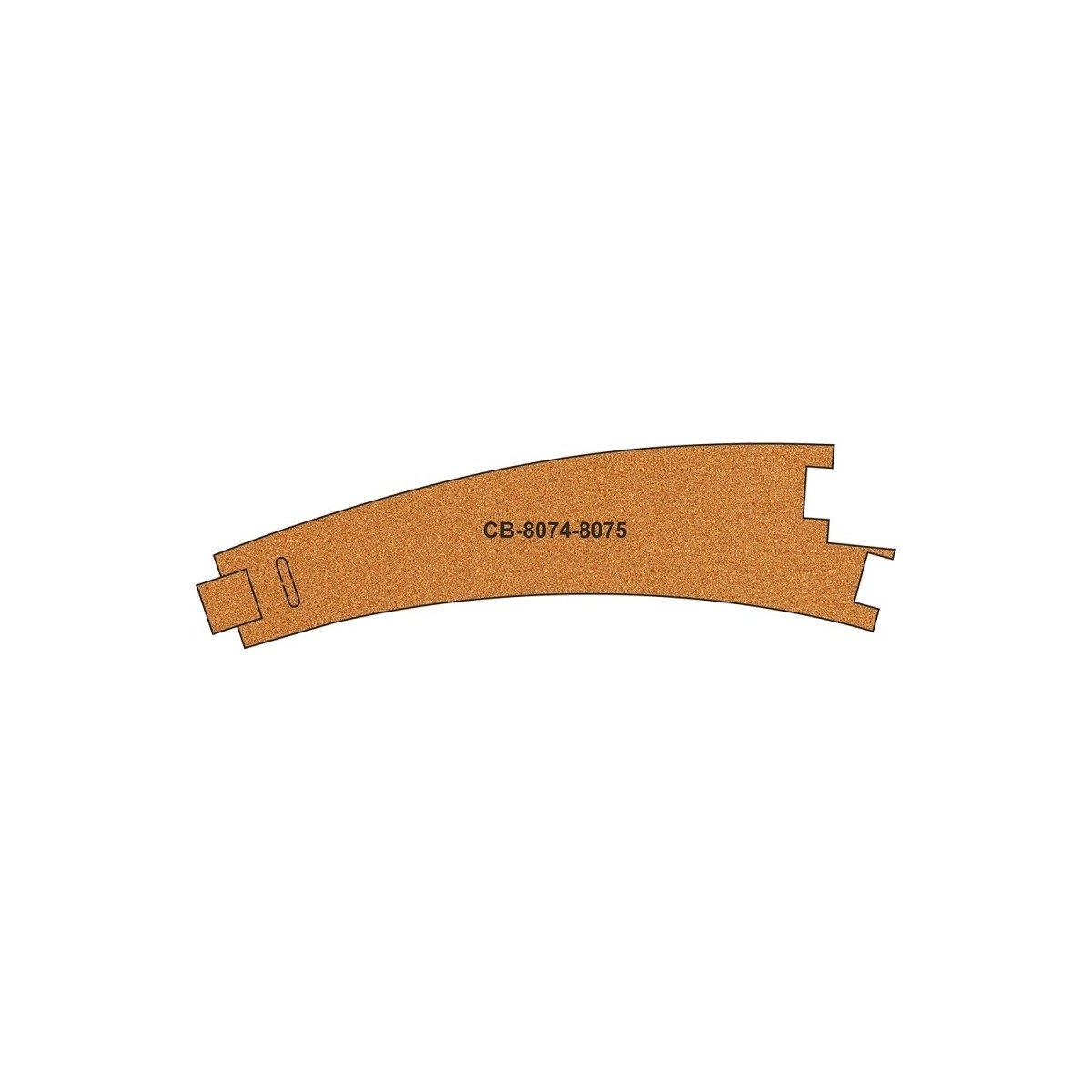 Pre-Cut Cork Bed - HO, OO - 10 pcs - Proses CB-8074-5