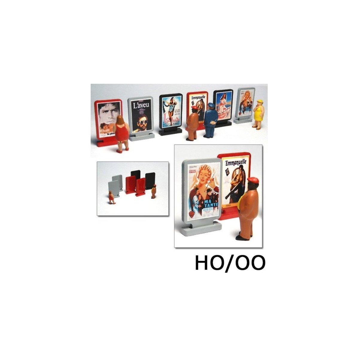 Movie Billboards 6 pcs - HO-OO - Proses SIGN-HO-01
