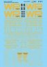 Railroad Decal Set -- Western Pacific, Missouri-Kansas-Texas, Missouri Pacific 60′ Insu, N, Microscale Industries Inc 60871