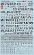 Railroad Decal Set -- Milwaukee Road 4000 Cubic Foot & Smaller Covered Hoppers, N, Microscale Industries Inc 601347