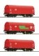 3 piece set: Slide tarpaulin wagons, DB AG, TT, Roco 6680012