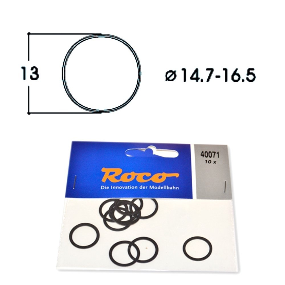 Traction tyre set DC -- Haftringsatz Gleichstrom -- HO - Roco 40071