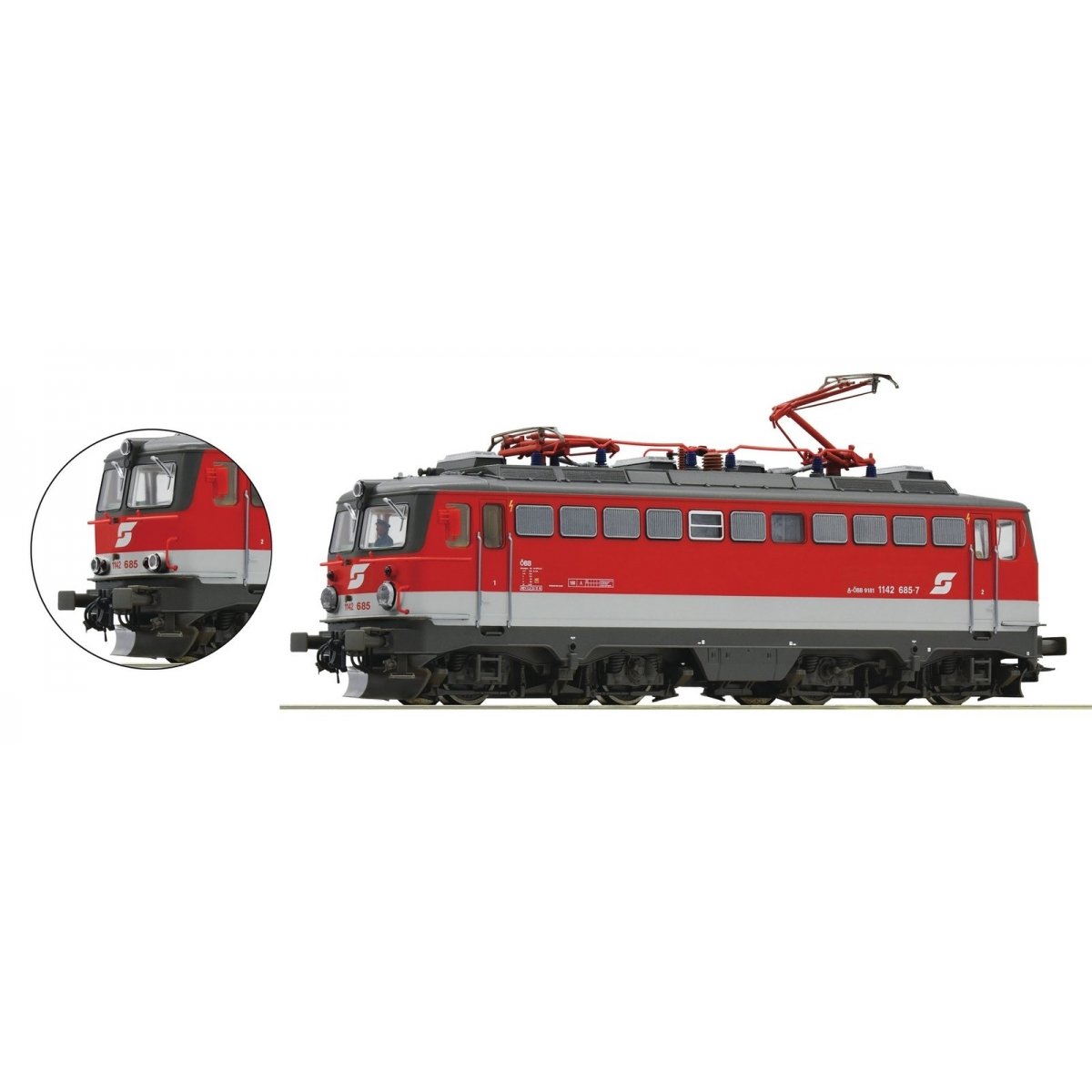 Electric locomotive -- Elektrolokomotive -- 1142 685-5 - HO - Roco Fleischmann 70605