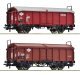 2 piece set: sliding roof wagons, MAV, HO, Roco 6600116