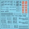 Railroad Decal Set -- Milwaukee Road Roadname Set (black), HO, Tichy Train Group 10414