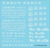 Railroad Decal Set -- Denver & Rio Grande Western Roadname Set (white), N, Tichy Train Group 10406N