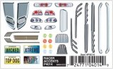 PineCar(R) Dry Transfer Decals -- Racer Accents, All Scales, Woodland Scenics 4014