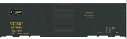 Railroad Decal Set -- St. Louis-San Francisco 40′ Steel Boxcar (Pullman Green, Frisco Logo), N, Tichy Train Group 10298N