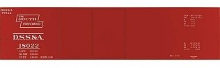 Railroad Decal Set -- Duluth, South Shore & Atlantic 40′ Double-Door Steel Boxcar, HO, Tichy Train Group 10136