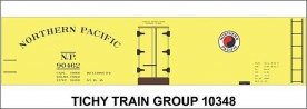 Railroad Decal Set -- Northern Pacific 40′ Wood Reefer (yellow car), HO, Tichy Train Group 10348
