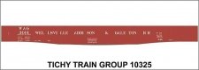 Railroad Decal Set -- Wellsville, Addison & Galeton 52′ Steel Gondola with Fishbelly Sill, HO, Tichy Train Group 10325