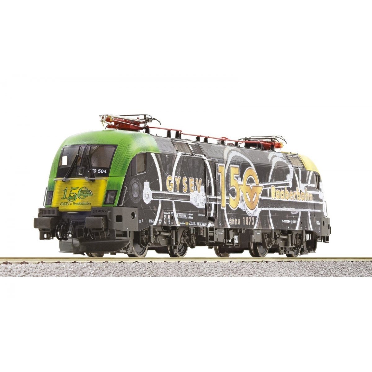 Electric locomotive -- Elektrolokomotive -- 470 504-1 - GYSEV - HO - Roco Fleischmann 70686