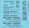 Railroad Decal Set -- Akron, Canton & Youngstown Roadname Set (black), HO, Tichy Train Group 10420