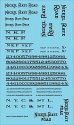 Railroad Decal Set -- Nickel Plate Road Roadname Set (black), N, Tichy Train Group 10418N