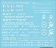 Railroad Decal Set -- Delaware & Hudson Roadname Set (white), N, Tichy Train Group 10409N