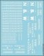 Railroad Decal Set -- Norfolk & Western Roadname Set (white), HO, Tichy Train Group 10428
