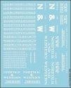Railroad Decal Set -- Norfolk & Western Roadname Set (white), HO, Tichy Train Group 10428